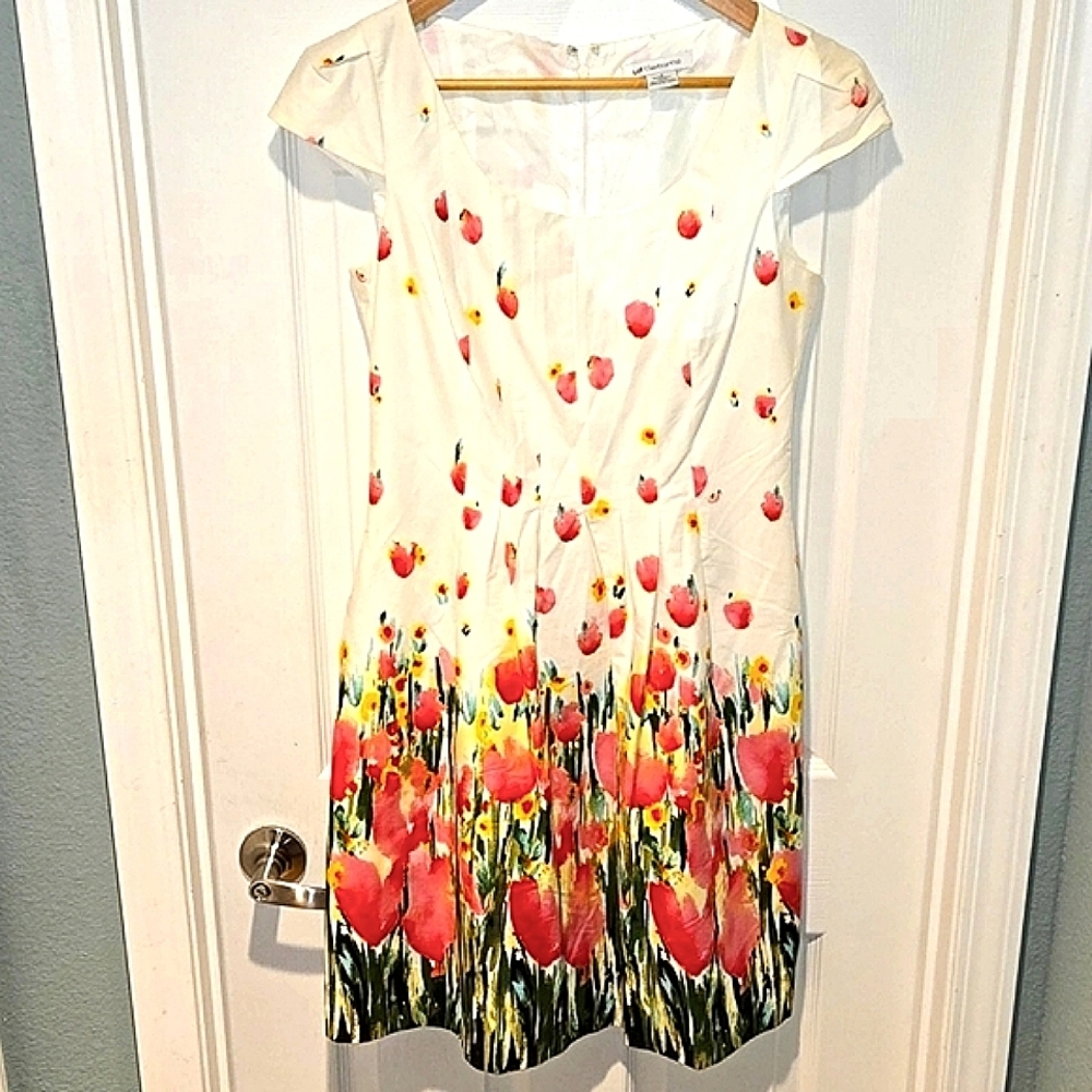 Liz Claiborne Floral Midi Size 4
